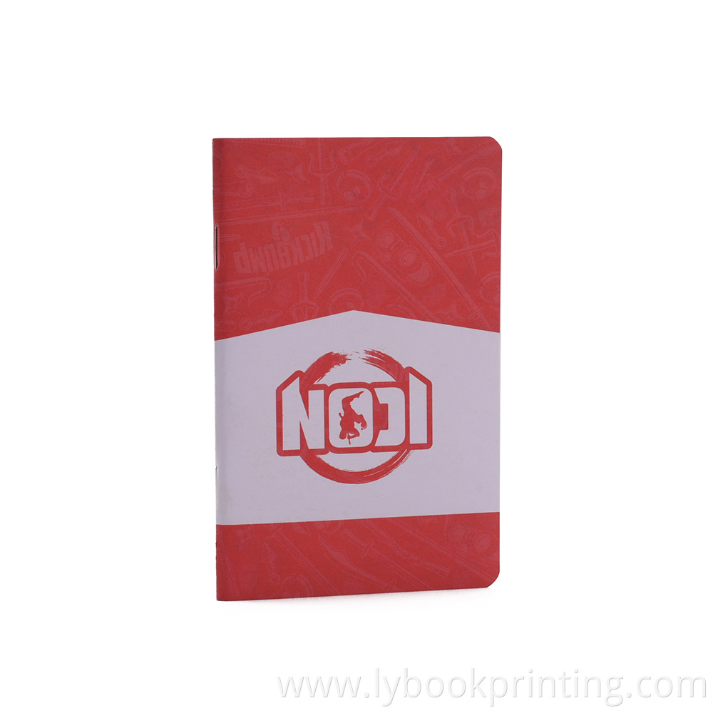 Saddle Stitched A5 A6 Pocket Notebook Sewing Binding Notebooks with Custom Printing